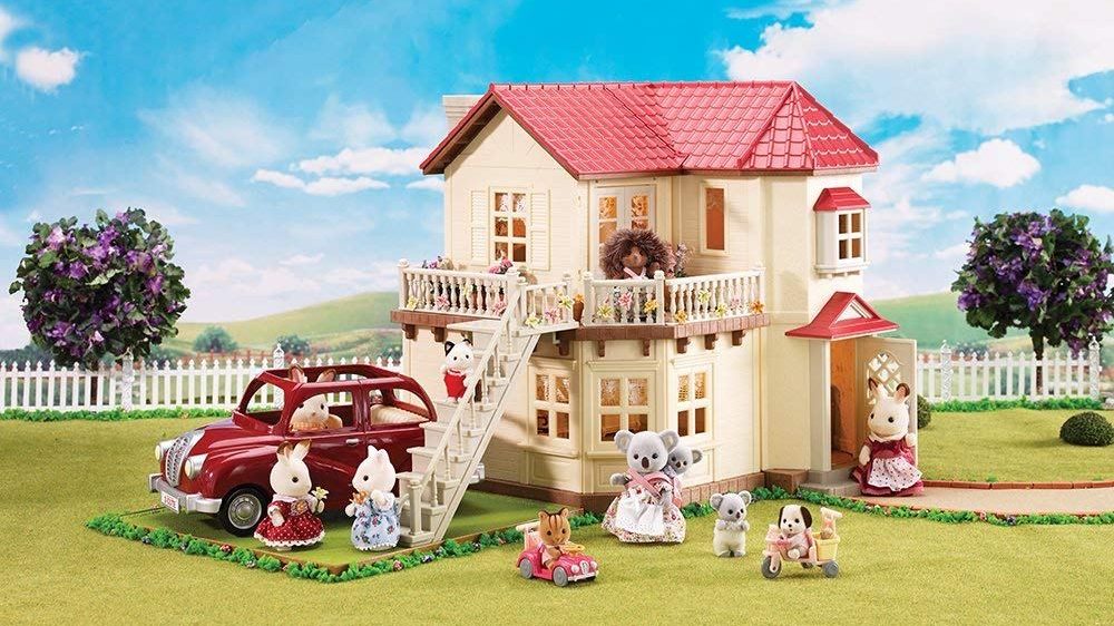 calico critters house with lights