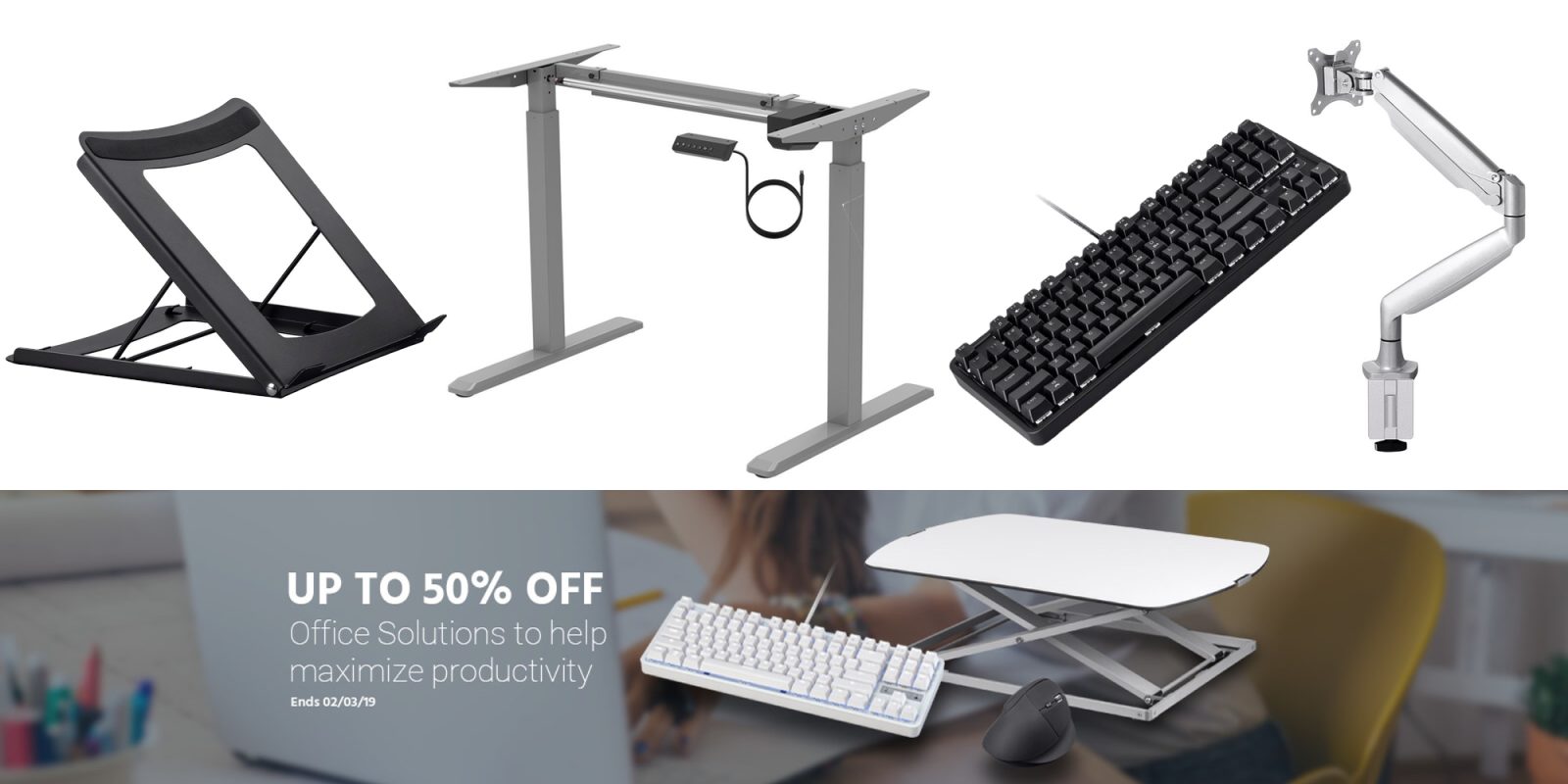 Monoprice Takes Up To 50 Off Sit Stand Desks Monitor Mounts And