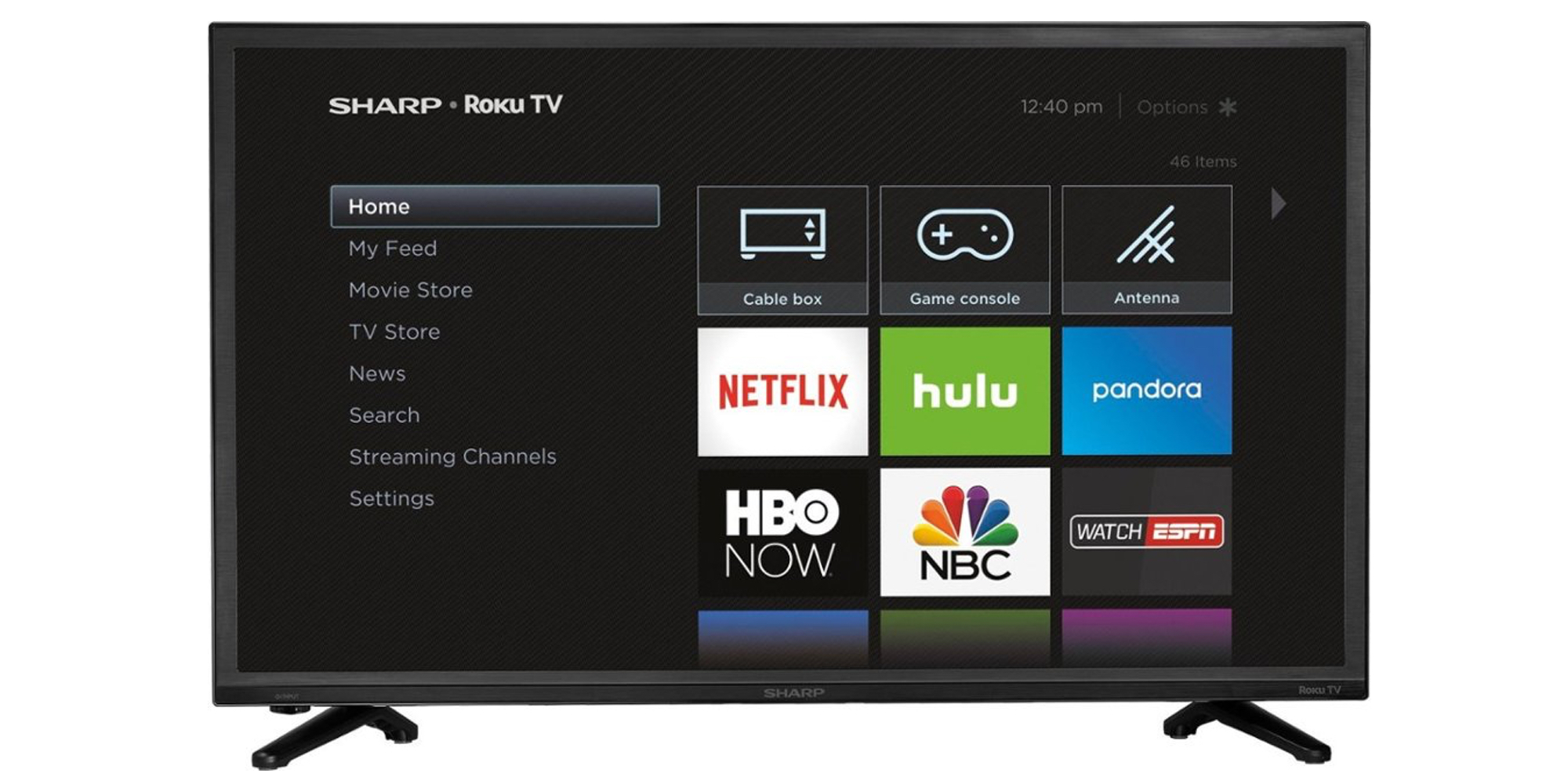 Sharp's 32inch 720p Roku TV HDTV has three HDMI inputs at 136 shipped