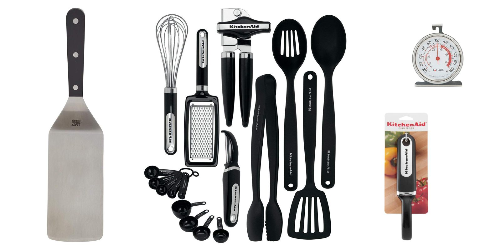 Amazon 1day kitchenware sale from 4.50 KitchenAid Gadget Set, can