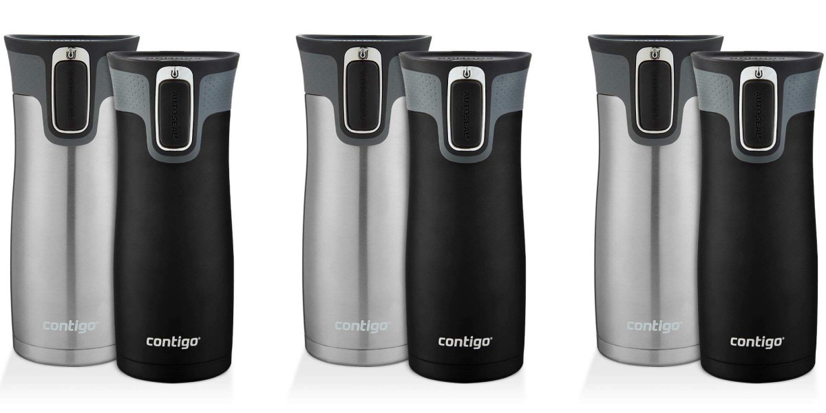 This 2-pack of Contigo AUTOSEAL travel mugs keep drinks cool for up to 12  hours: $17 (Reg. $30+)