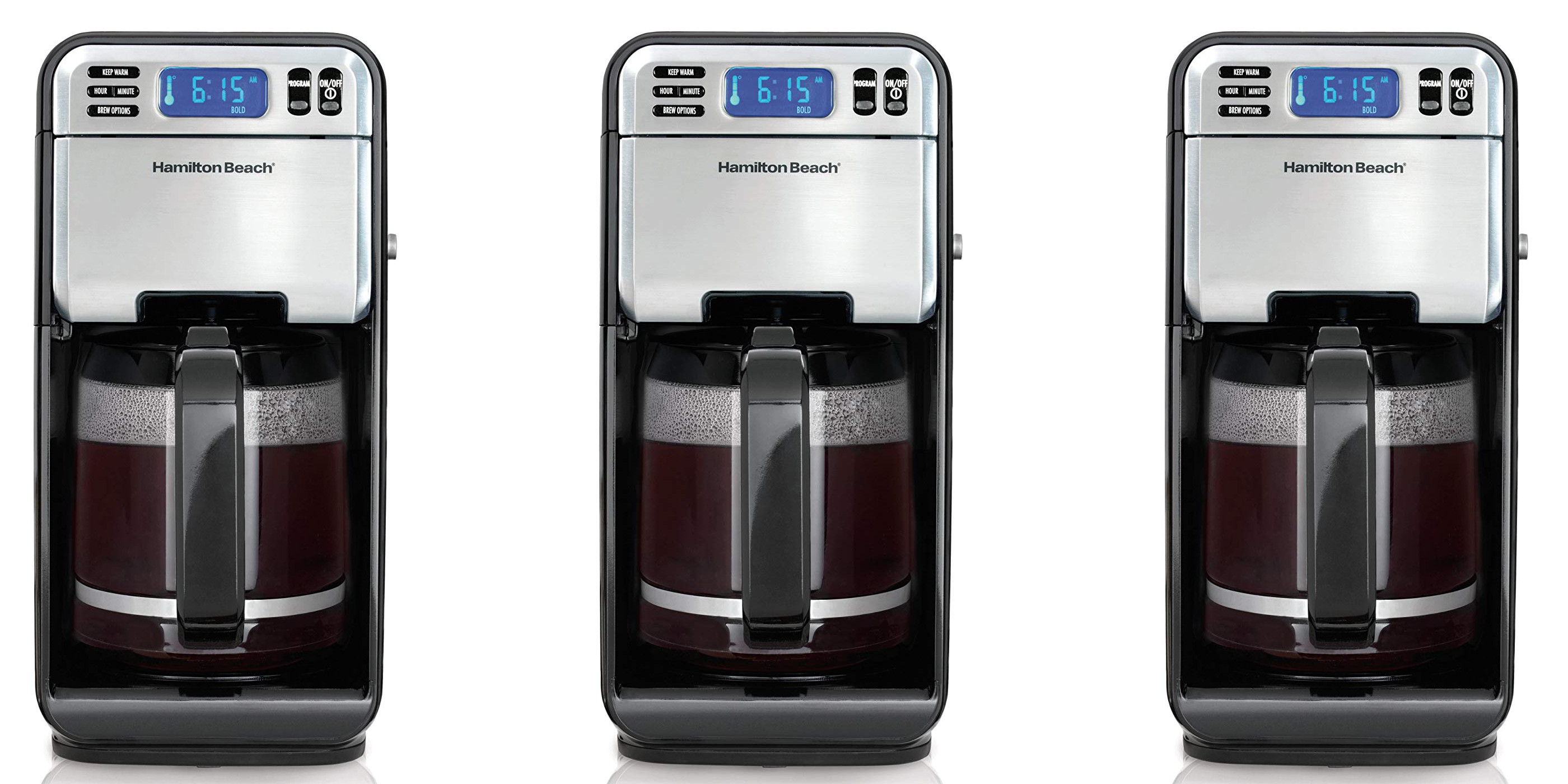 Hamilton Beach's 12-Cup Coffee Maker w/ LCD display is down to $28