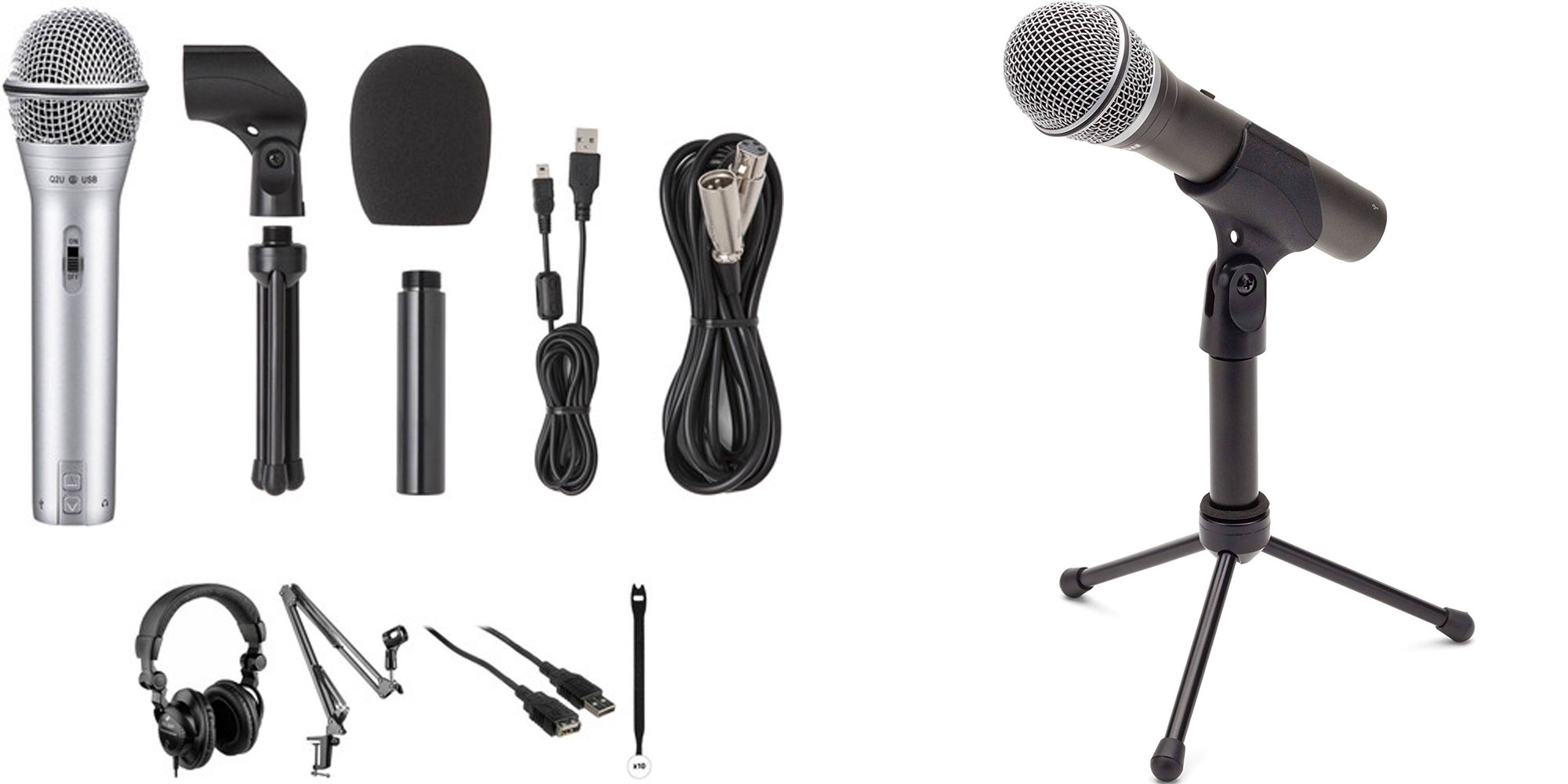 Begin a podcasting, voiceover, or  career w/ Samson's Q2U USB  bundle: $70 ($115+ value)