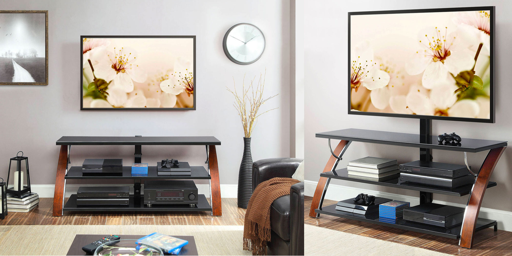 Whalen Payton 3-in-1 Flat Panel TV Stand for TVS up to 65 for sale online 