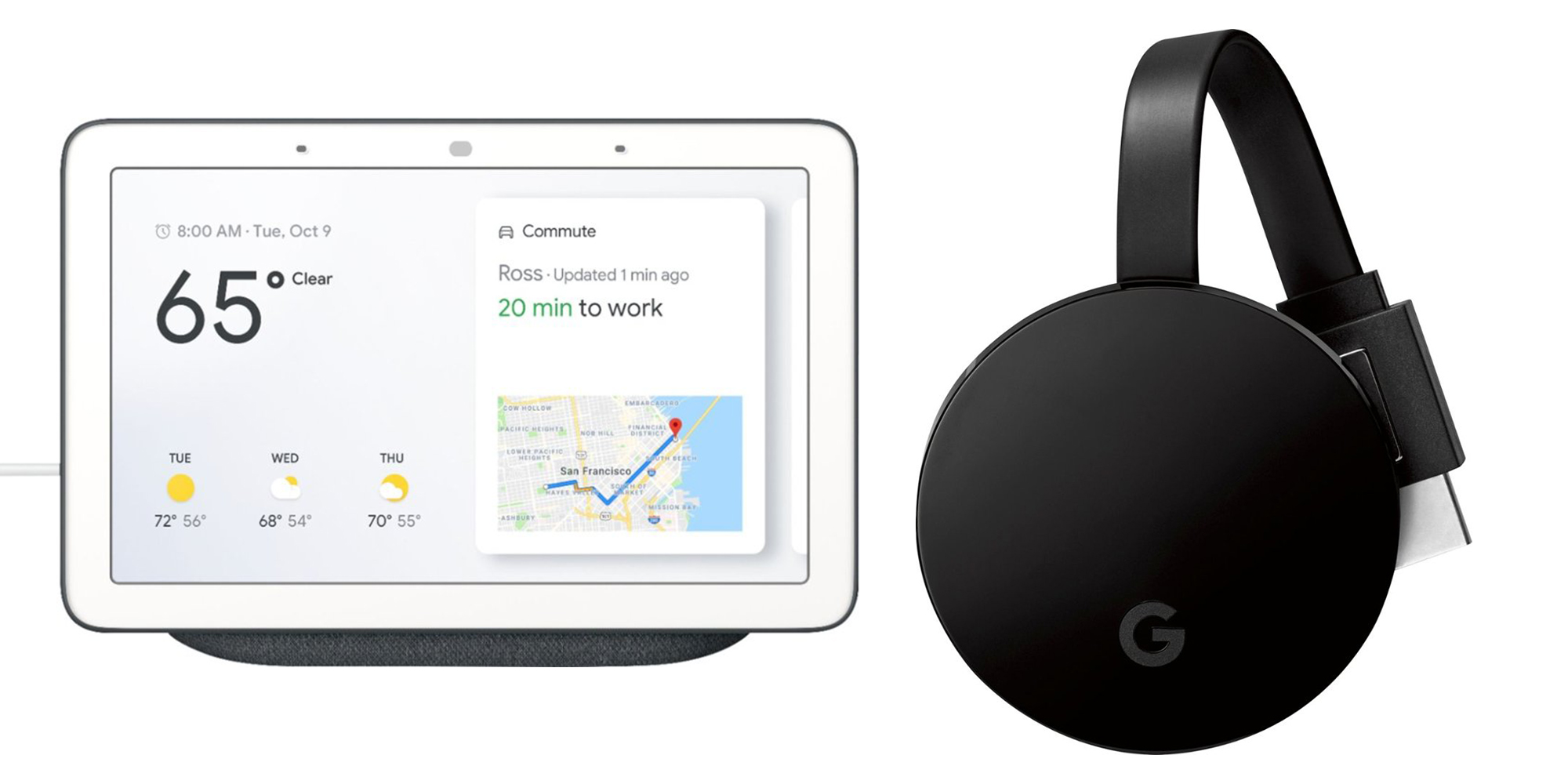 Pick up a Google Home Hub and Chromecast Ultra Streaming Media Player ...