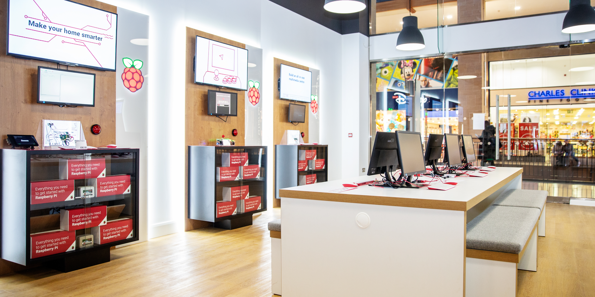 Raspberry Pi Store interior Cambridge UK