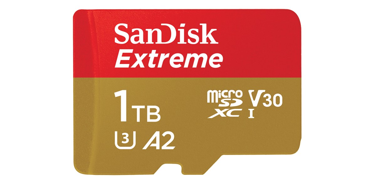 SanDisk 1TB microsd card now on sale