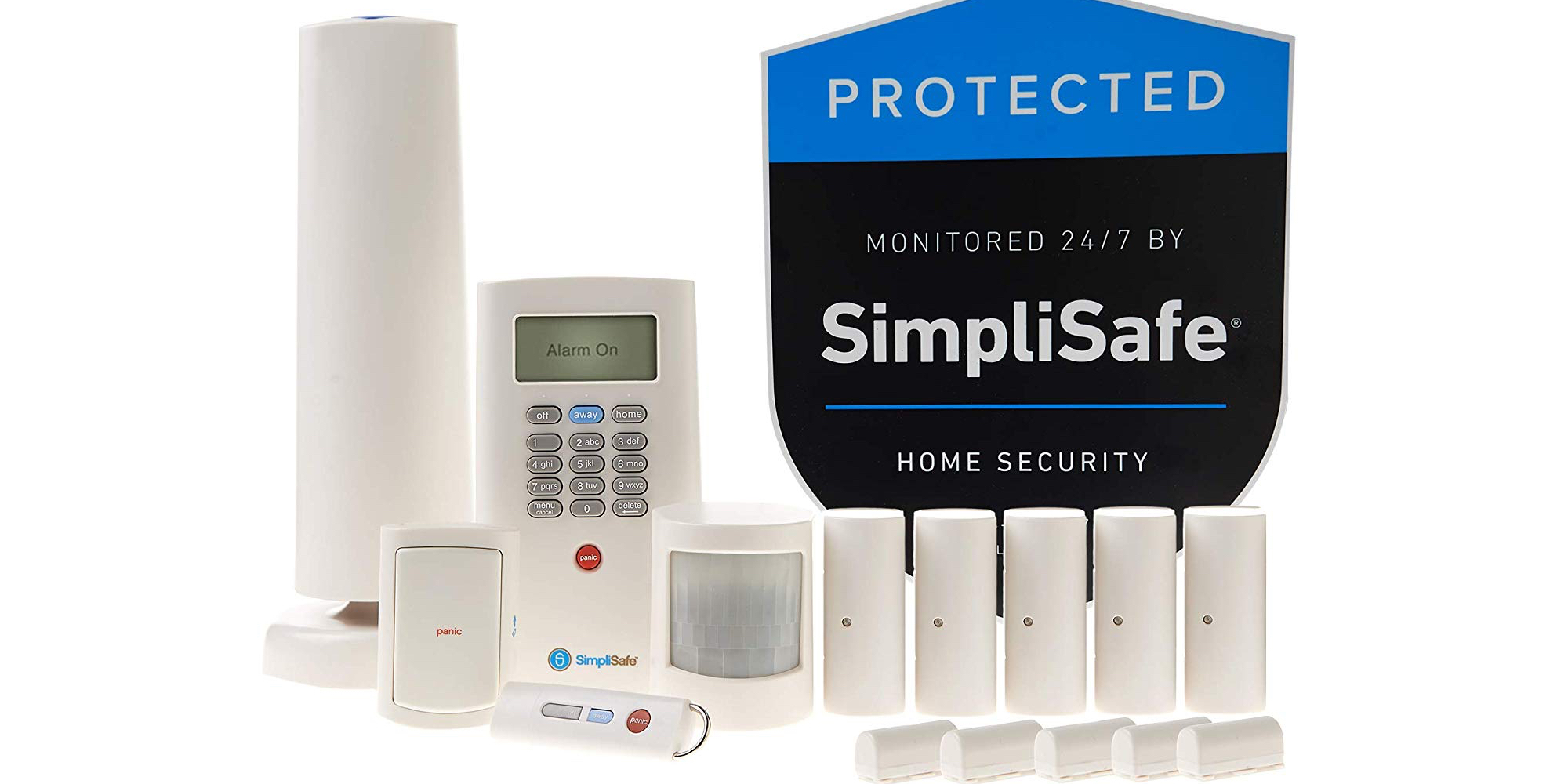 Protect your home with a tenpiece SimpliSafe Security System for 110