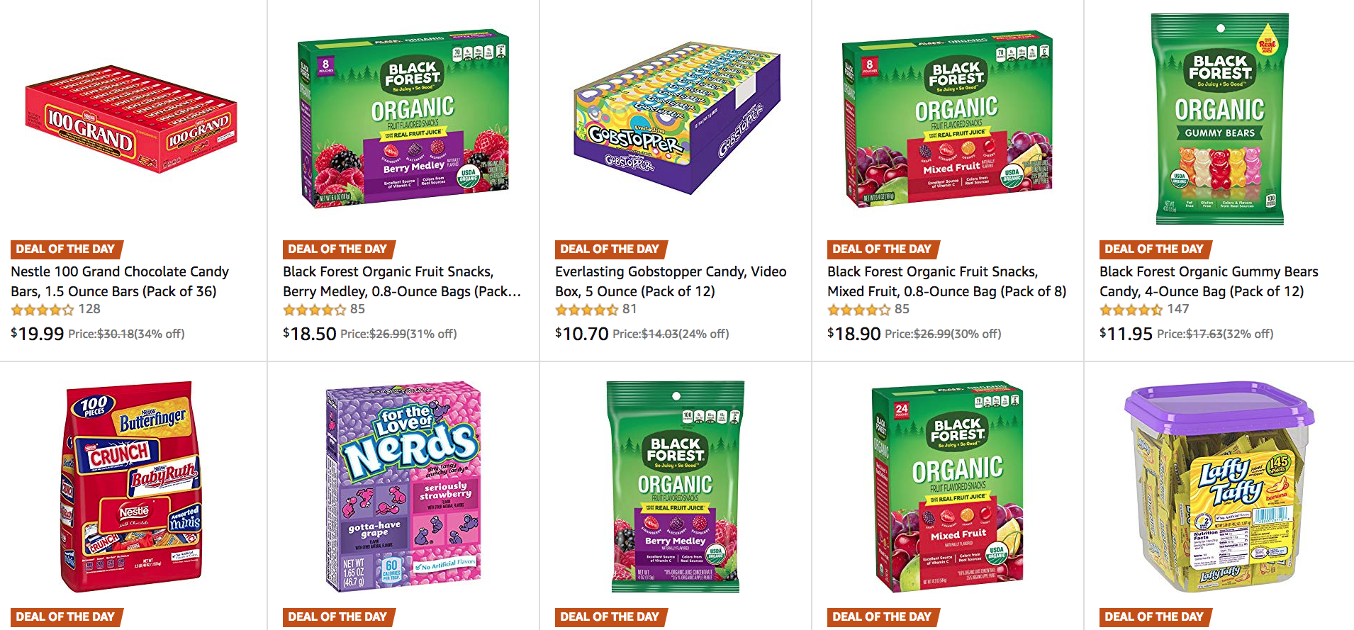 Amazon has select candy at up to 30 off today chocolate, Nerds