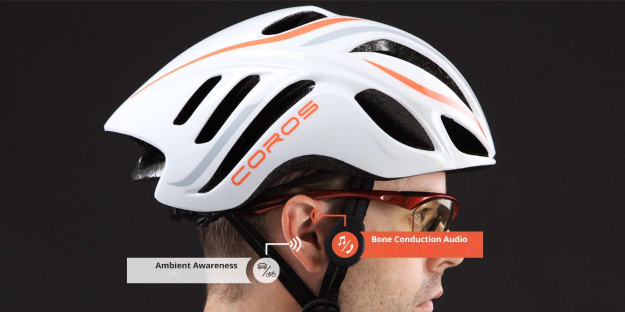 coros linx smart cycling helmet