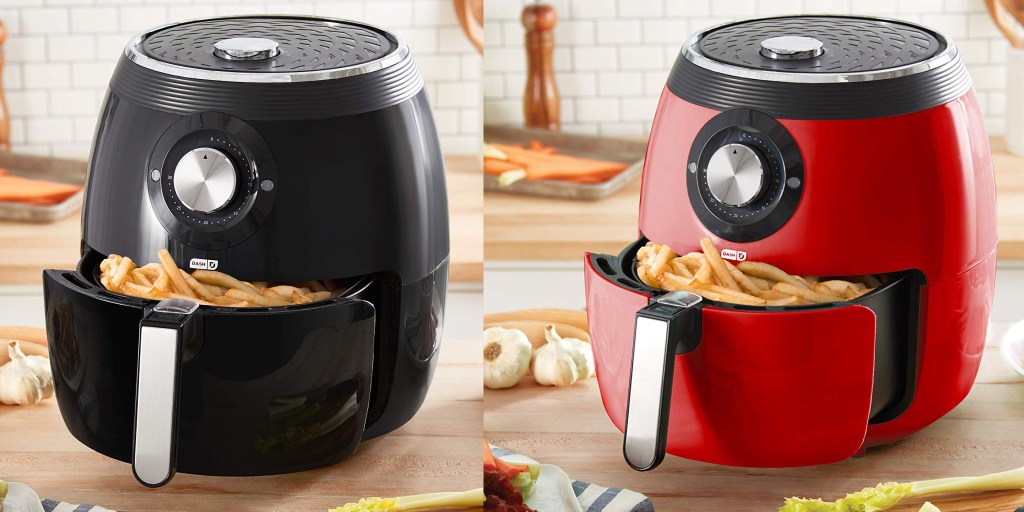 Deluxe Air Fryer, 6QT Air Fryer & Recipe Guide, Dash