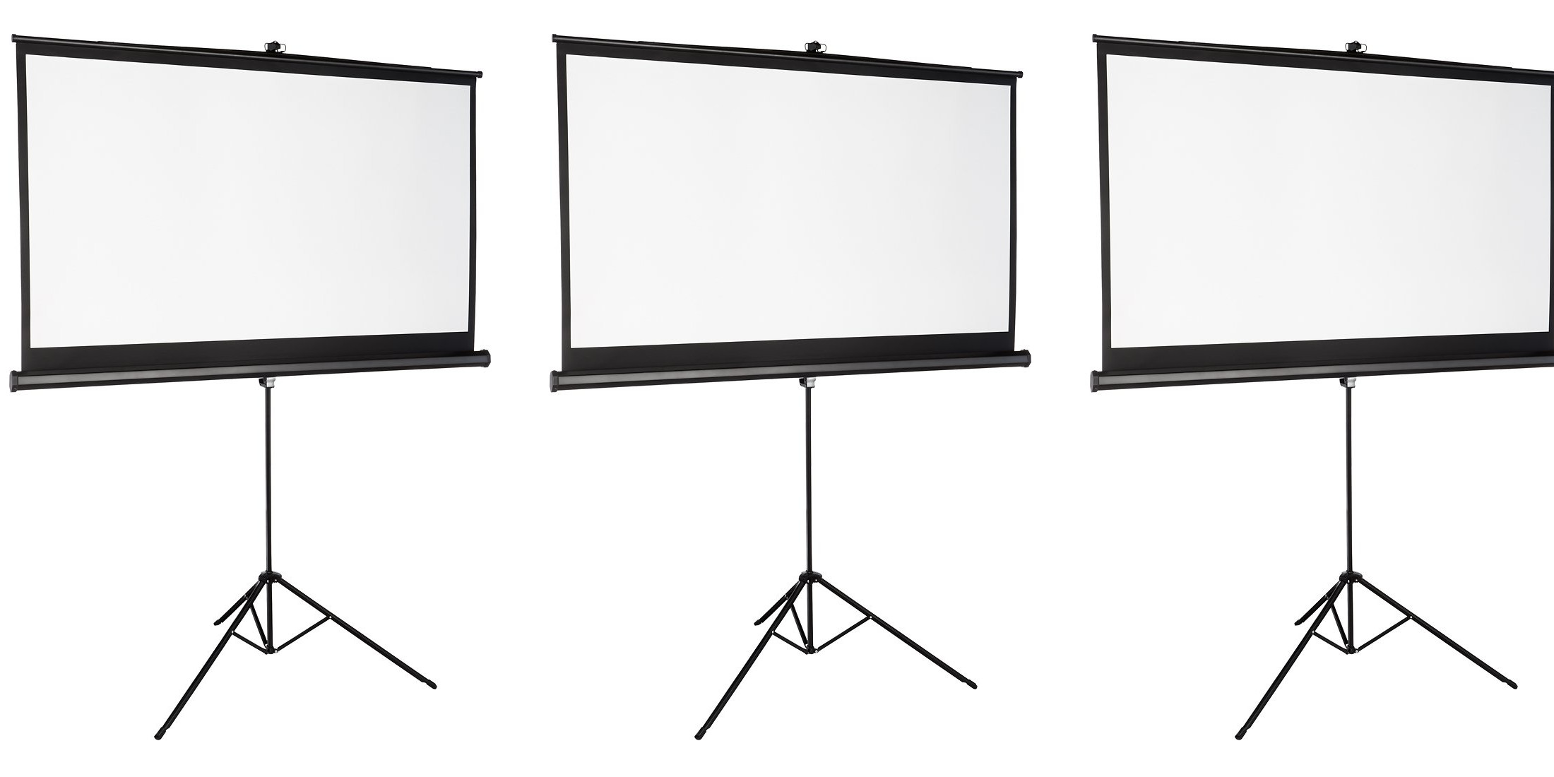 This 75inch Projector Screen includes a tripod stand for 50 shipped