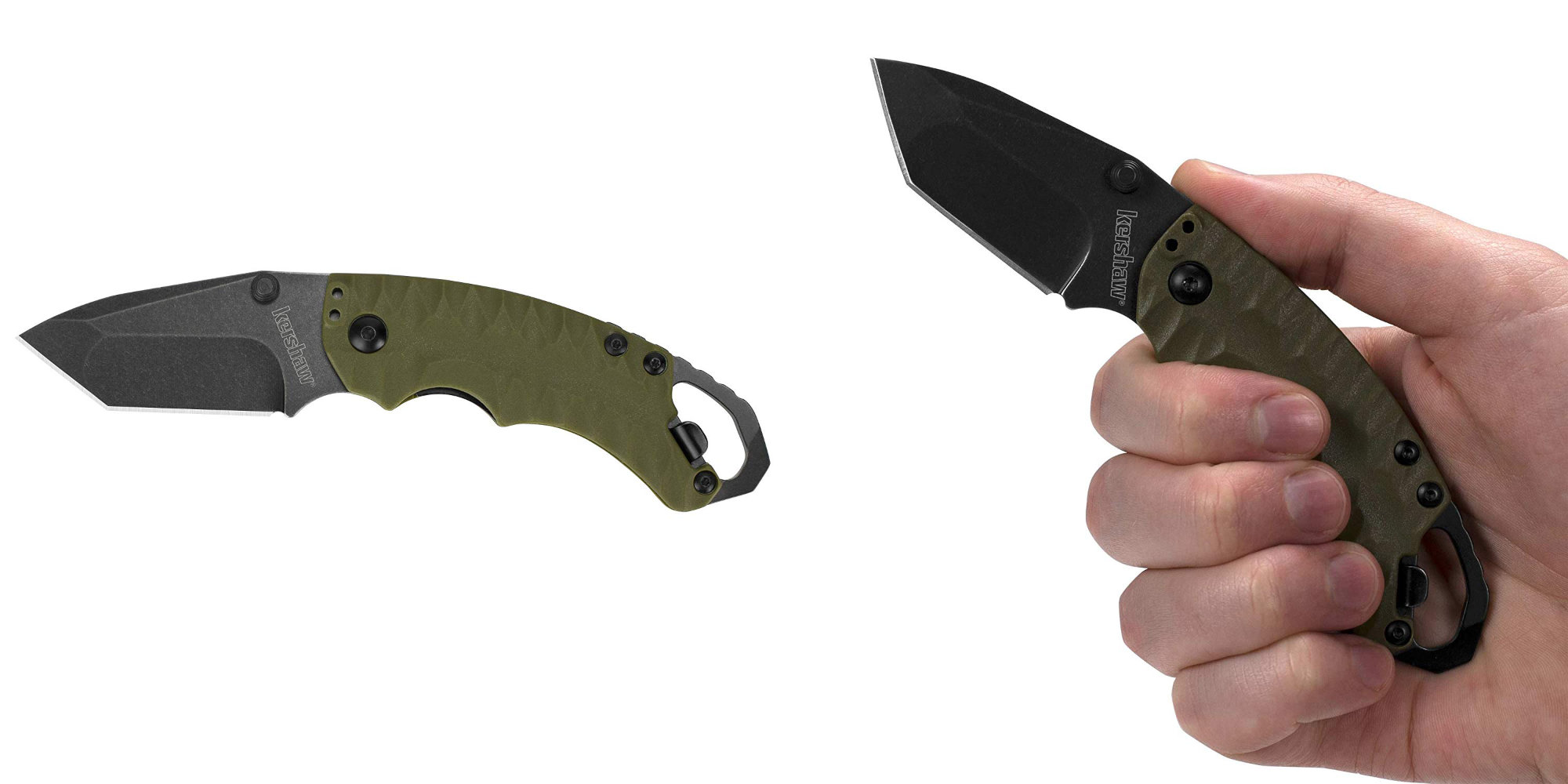 This folding Kershaw puts a knife, flathead, and bottle opener in your