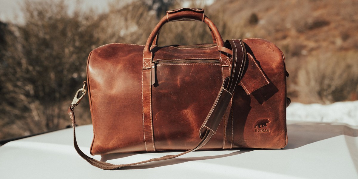 Download Travel in style with the Kodiak Leather Duffle Bag ...