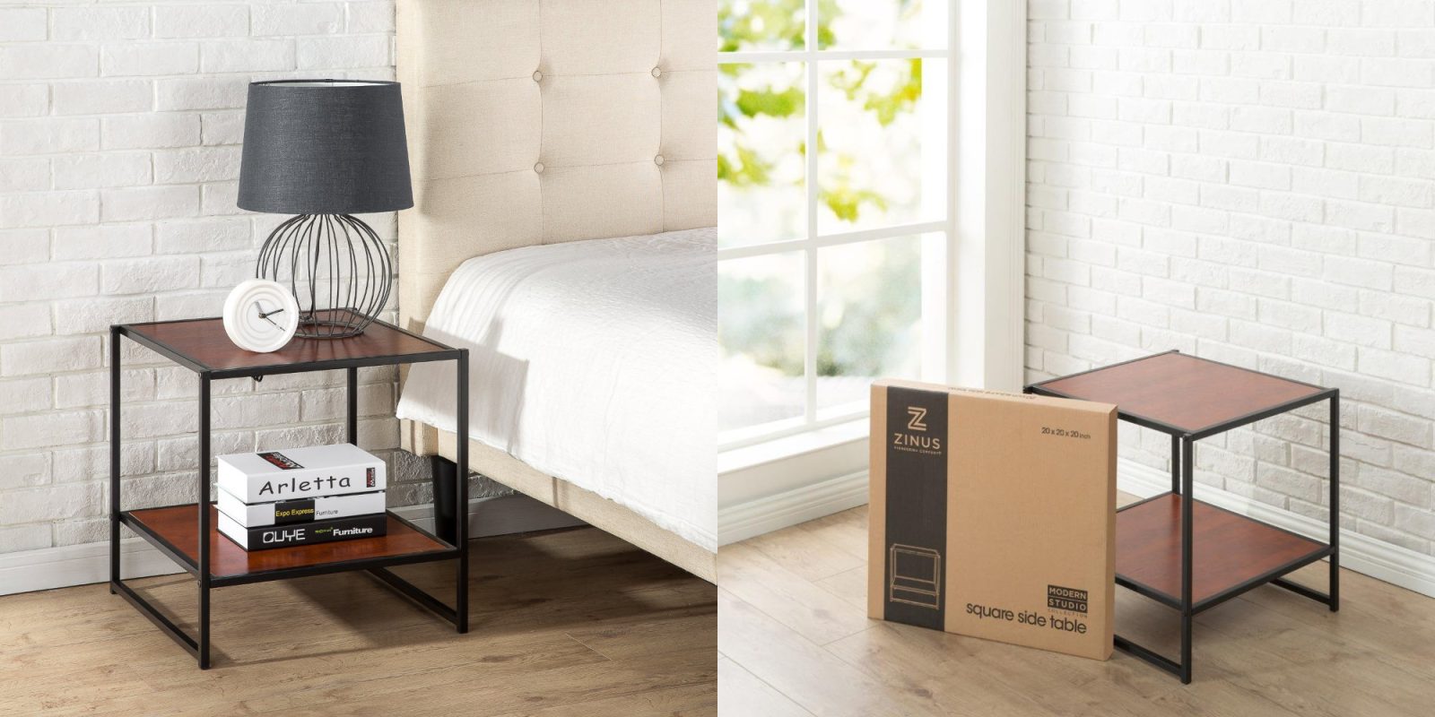 Give your space a modern look w/ this Zinus Square Table for 22 at