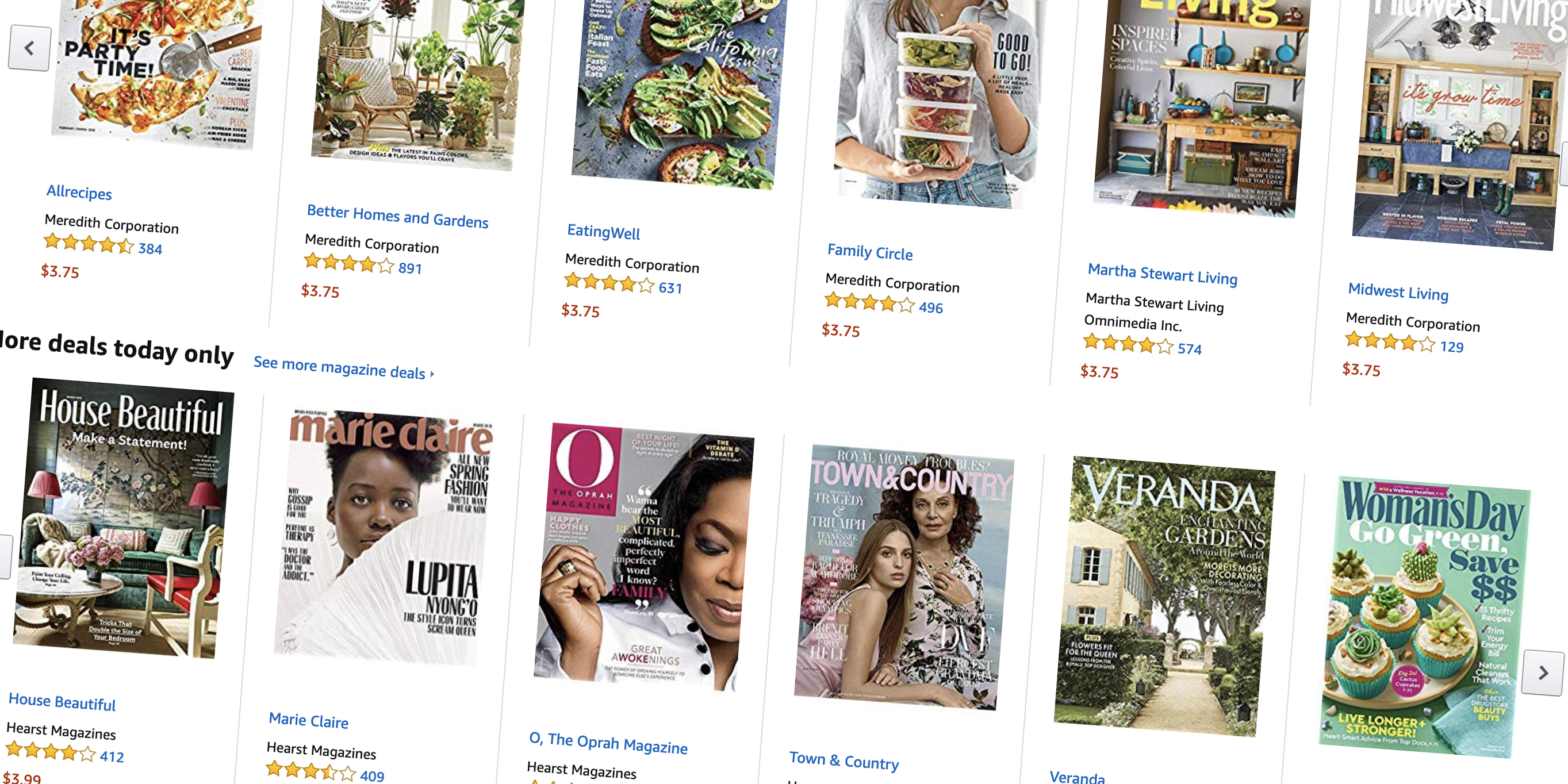 Load your favorite magazines on Kindle starting from 4/yr. in today's
