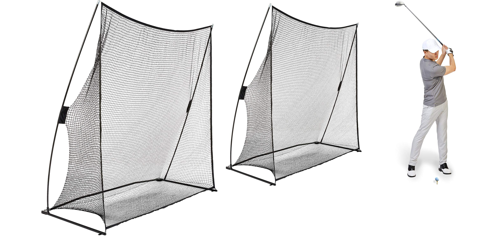 Perfect your swing with the AmazonBasics Portable Golf Net from 45