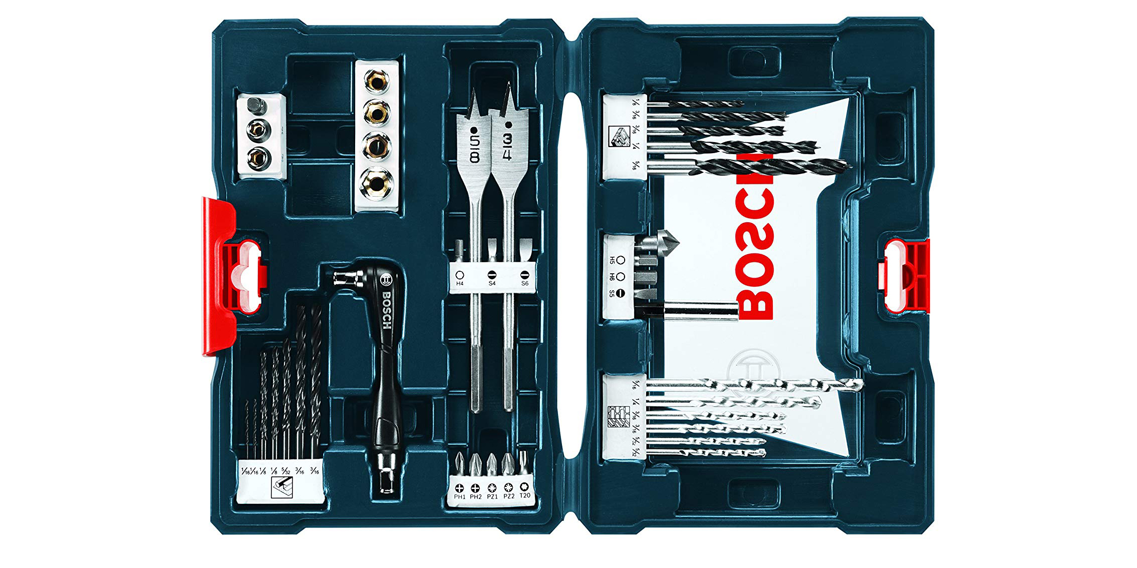 Bosch 41 piece drill best sale bit set