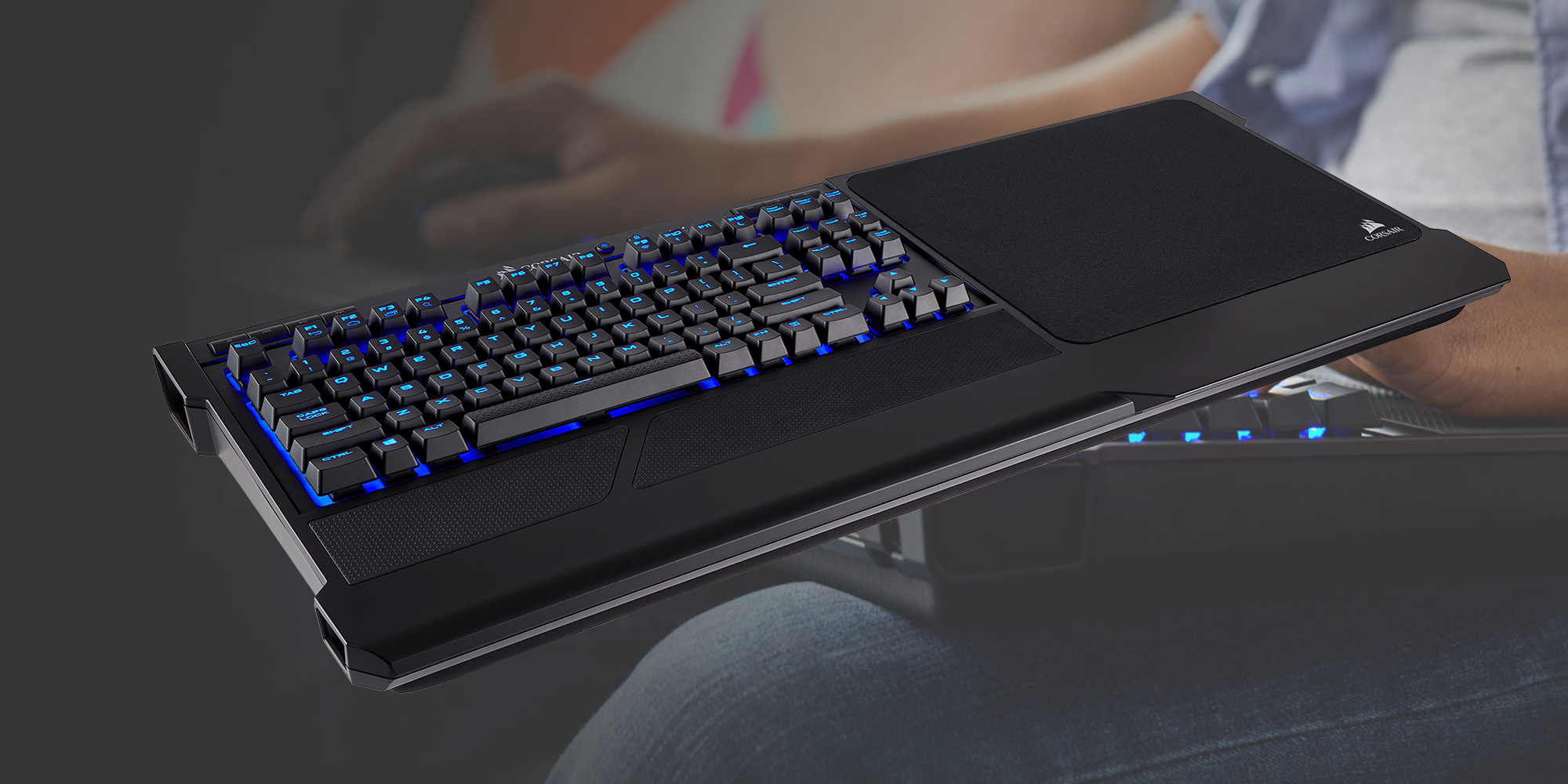 CORSAIR's $130 K63 Mechanical Keyboard & Lapboard brings gaming the (Save $30)