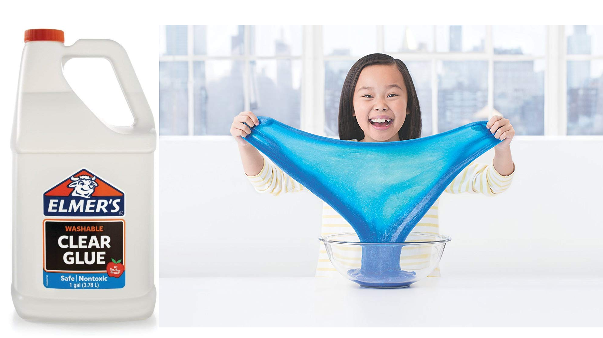 Make all the slime you want w/ a gallon of Elmer's Glue for just 10