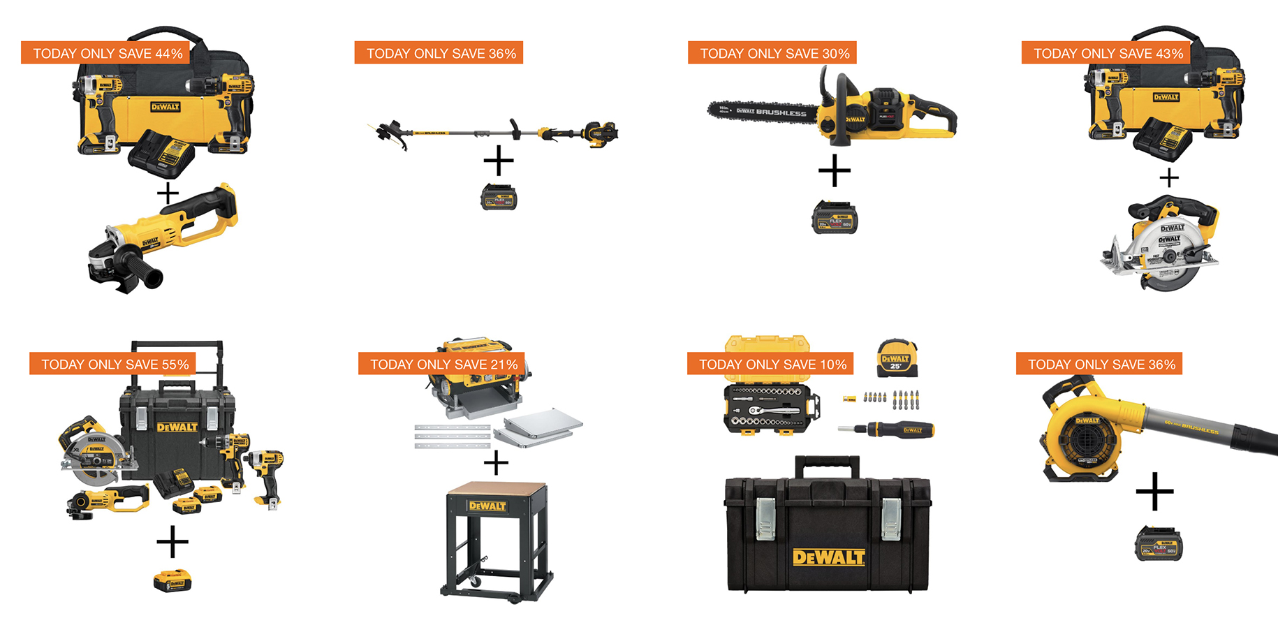 Home Depot 1day DEWALT power tool sale has deals from 34