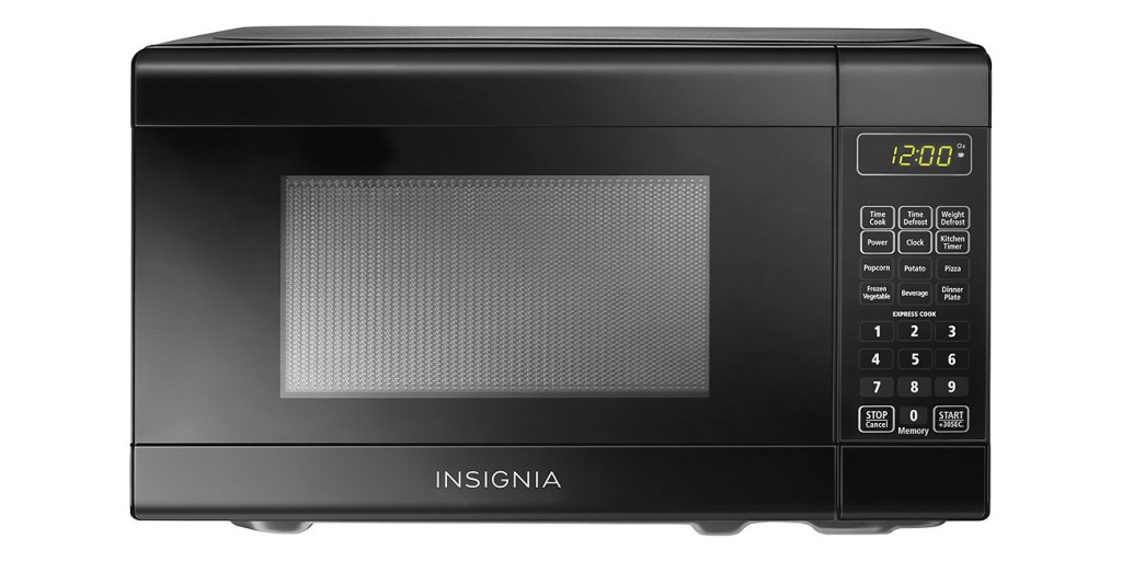 Insignia - 0.7 Cu. ft. Compact Microwave - Black