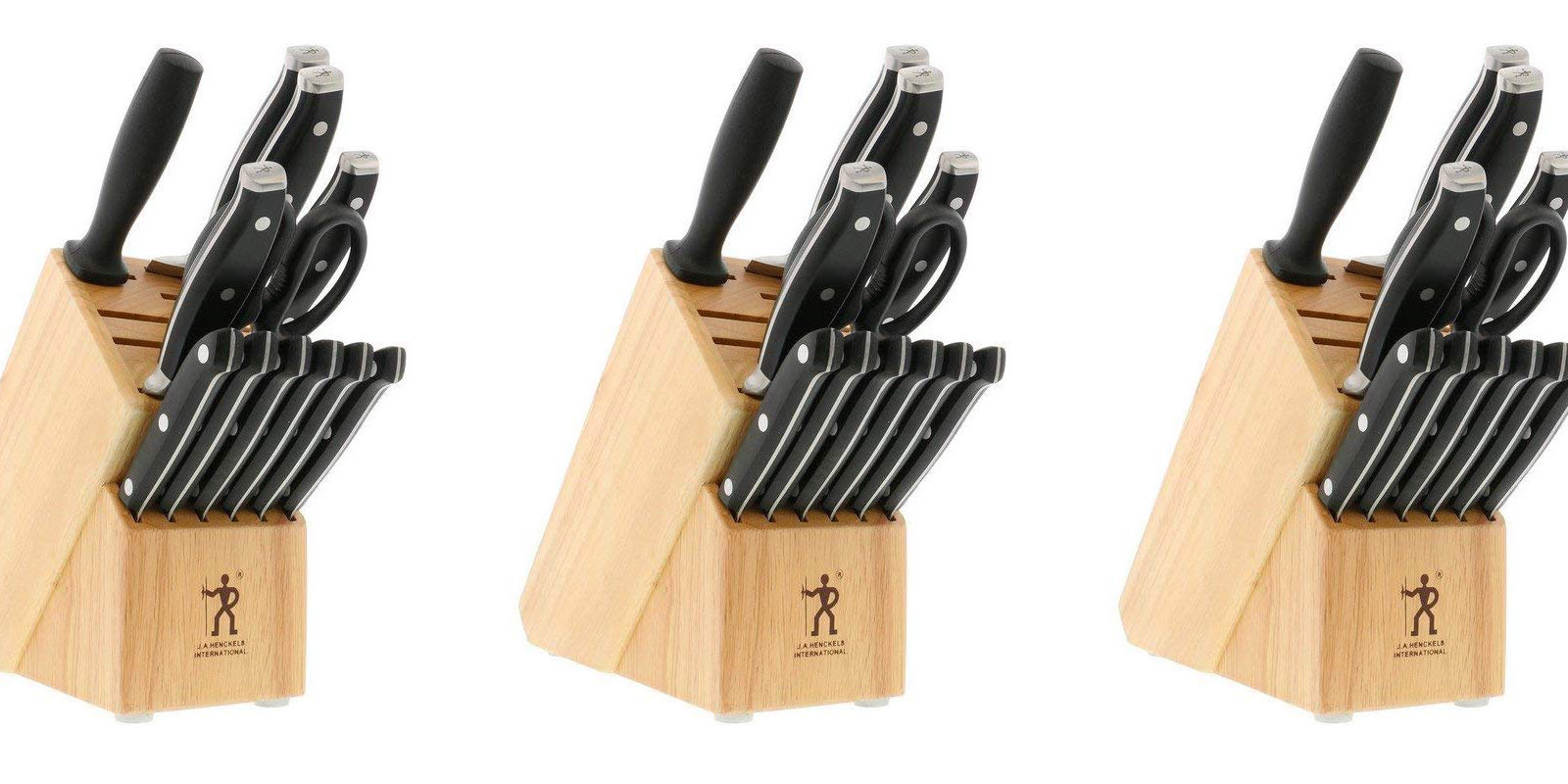 Level up your kitchen game w/ a Henckels 13piece Knife Block Set for