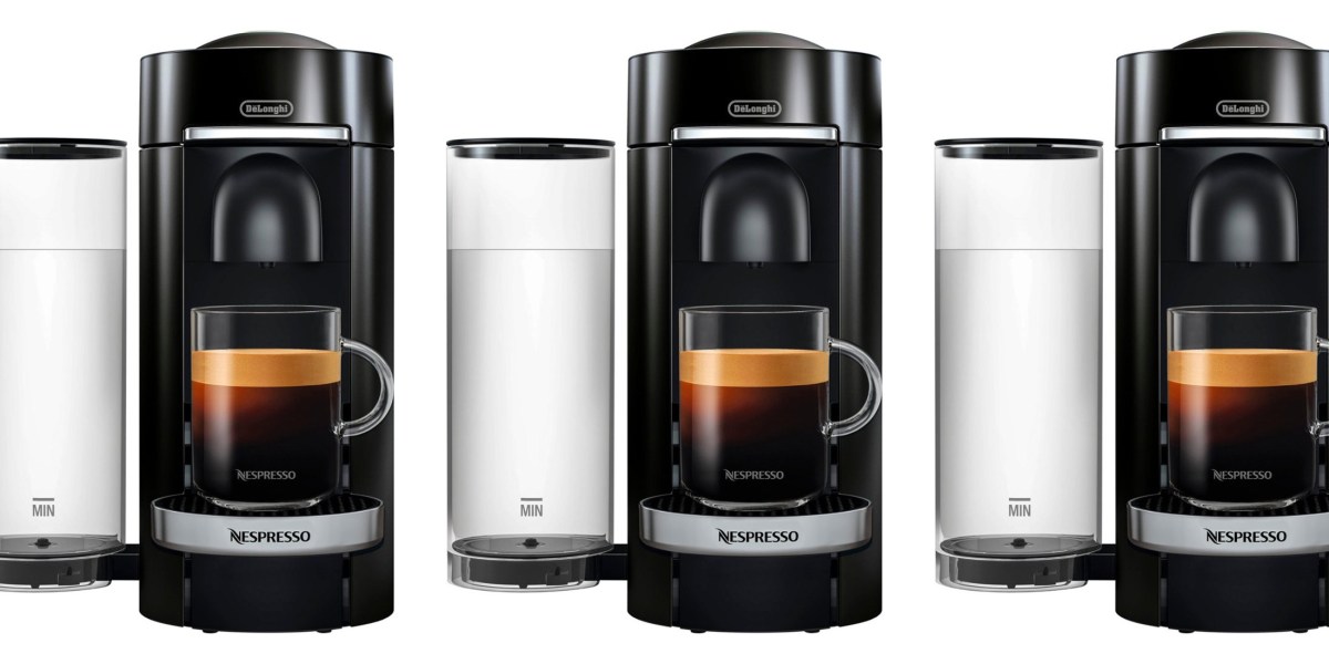 Nespresso VertuoPlus Deluxe Coffee & Espresso Machine with