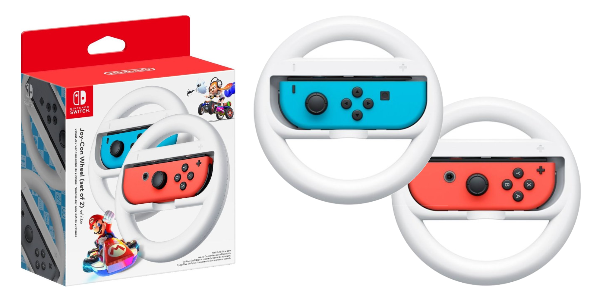 Grab 2 Nintendo JoyCon Wheels for your Switch at 11.50 and take Mario Kart to a new level (Reg