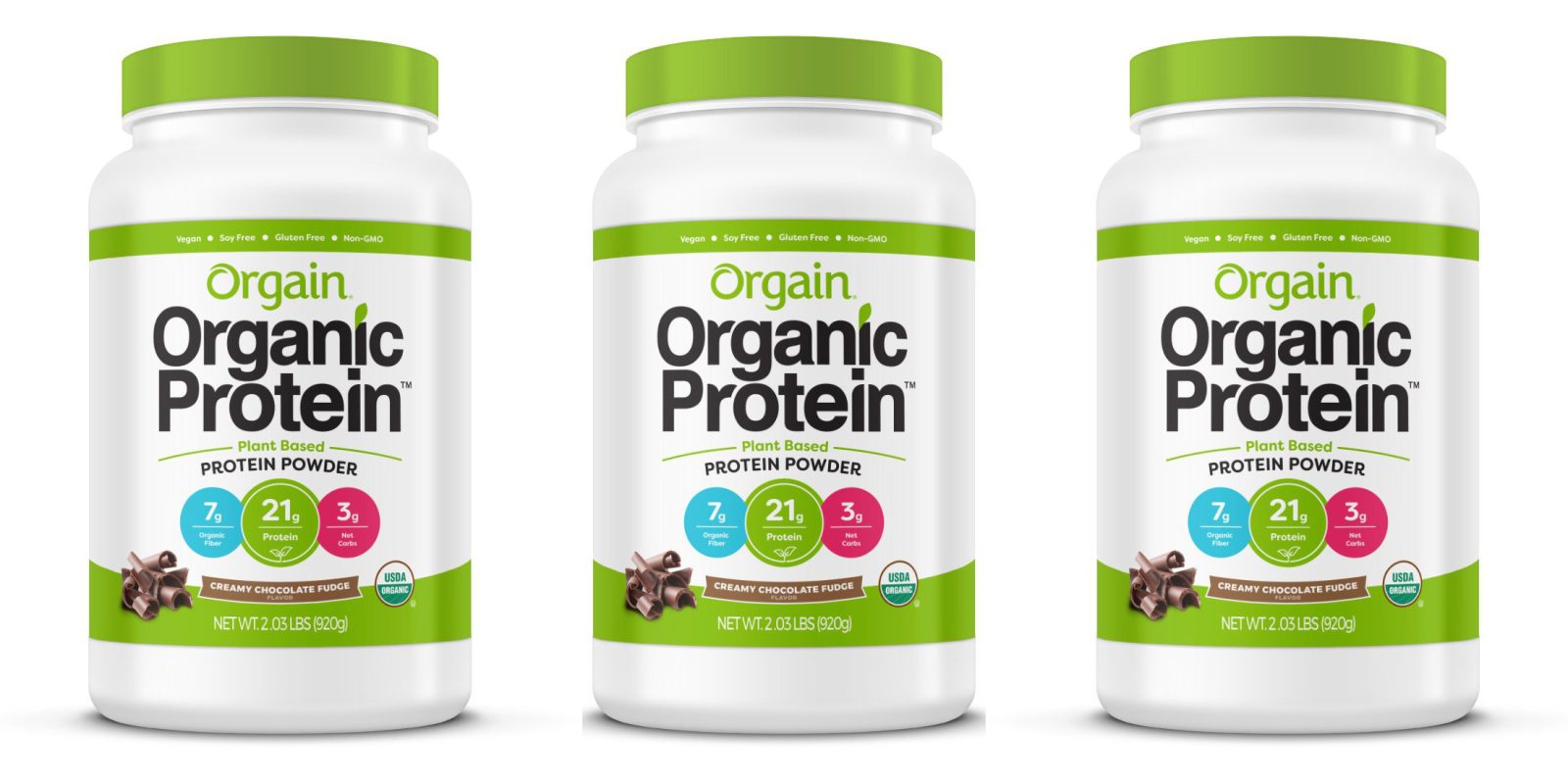 Vegan protein shakes have never tasted so good, 2-lbs. of Orgain powder for $17 (20% off)
