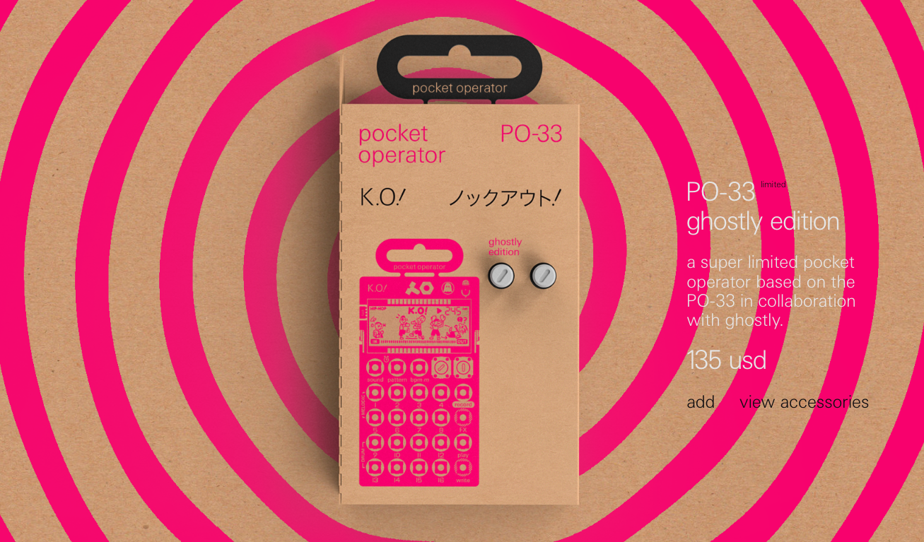 PO-33 Ghostly Edition is here