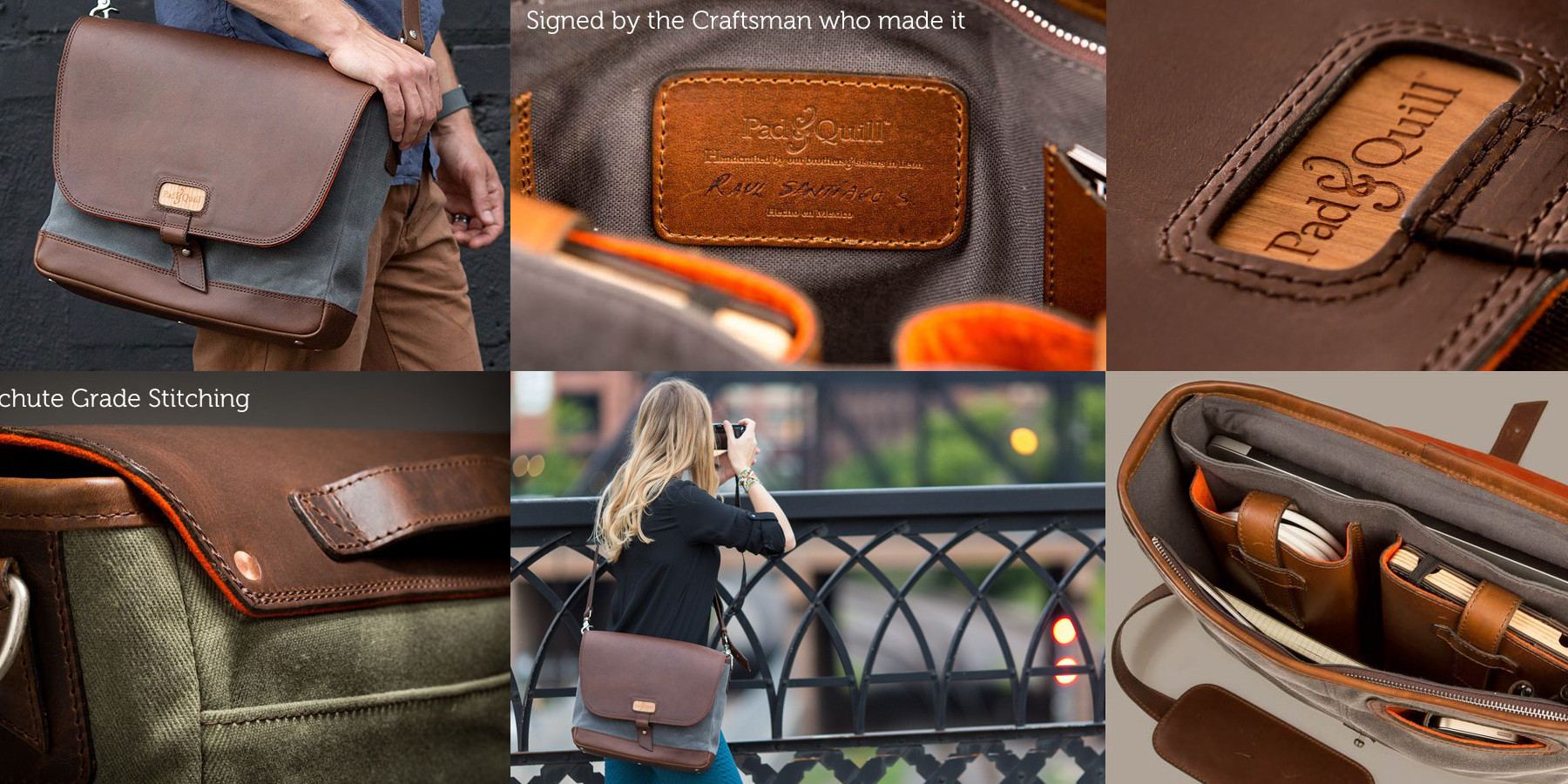Pad & Quill Canvas/Leather MacBook bags from 108 messenger, satchel, more