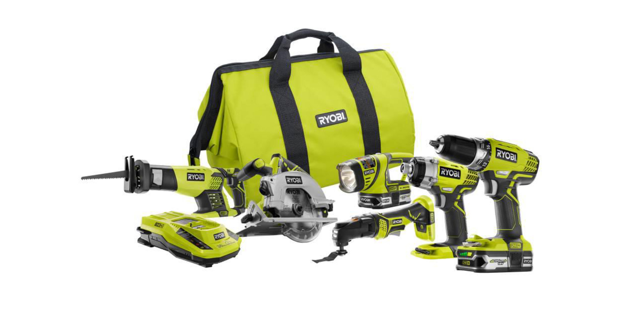 Home Depot offers Ryobi's ONE+ 6Tool Cordless Kit for 199 (33 off