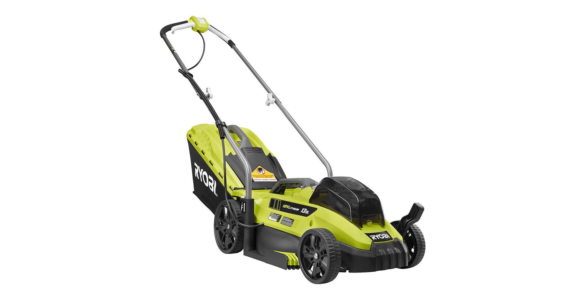 Ryobi 18v lawn discount mower 13 inch