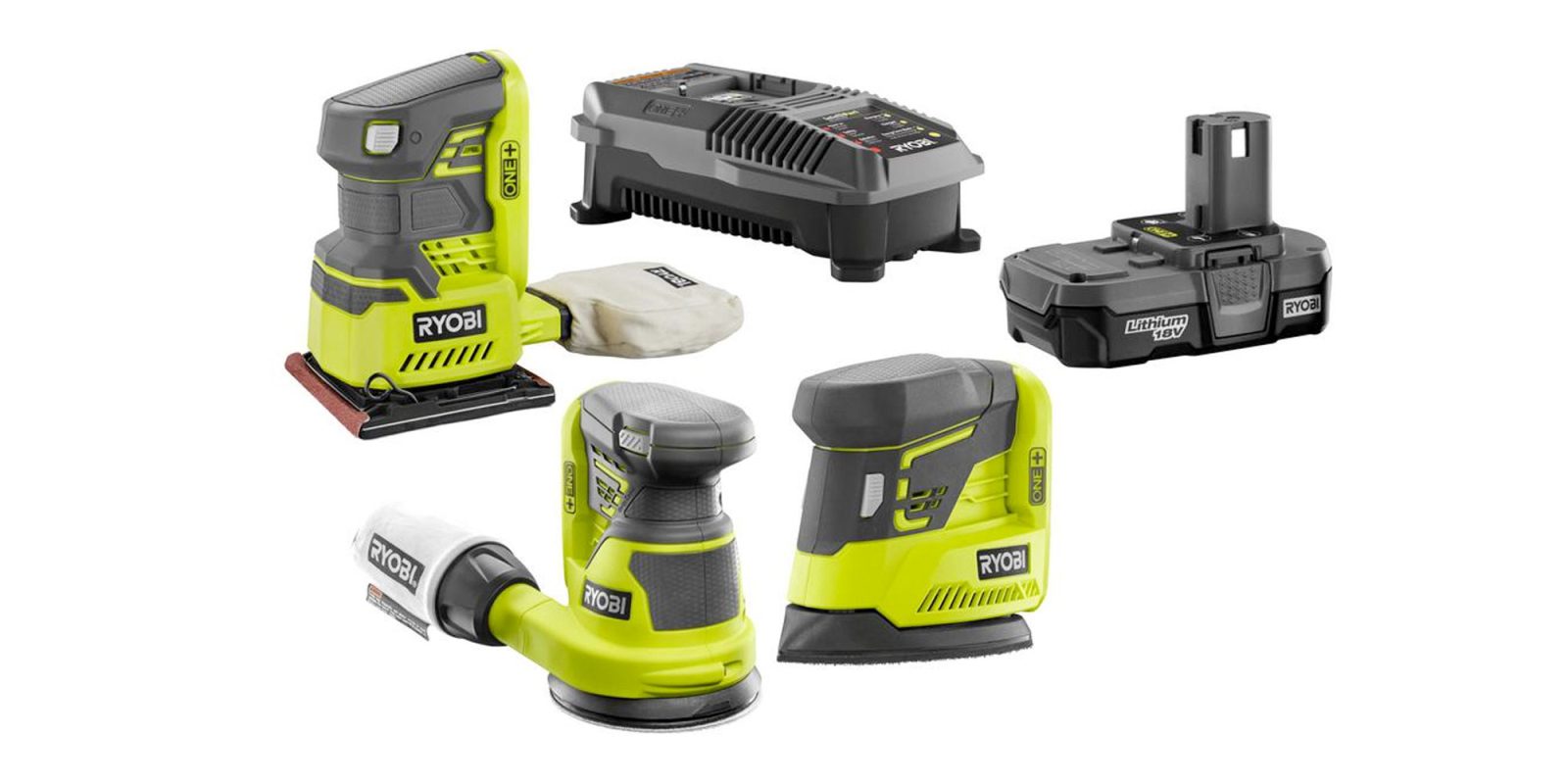 Ryobi's 5piece sander kit is perfect for weekend warrior DIYers this