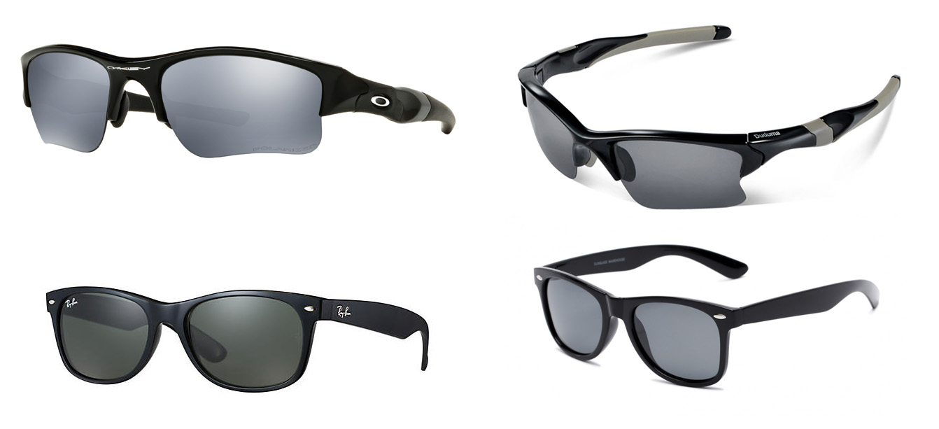 similar styles of top brand sunglasses 