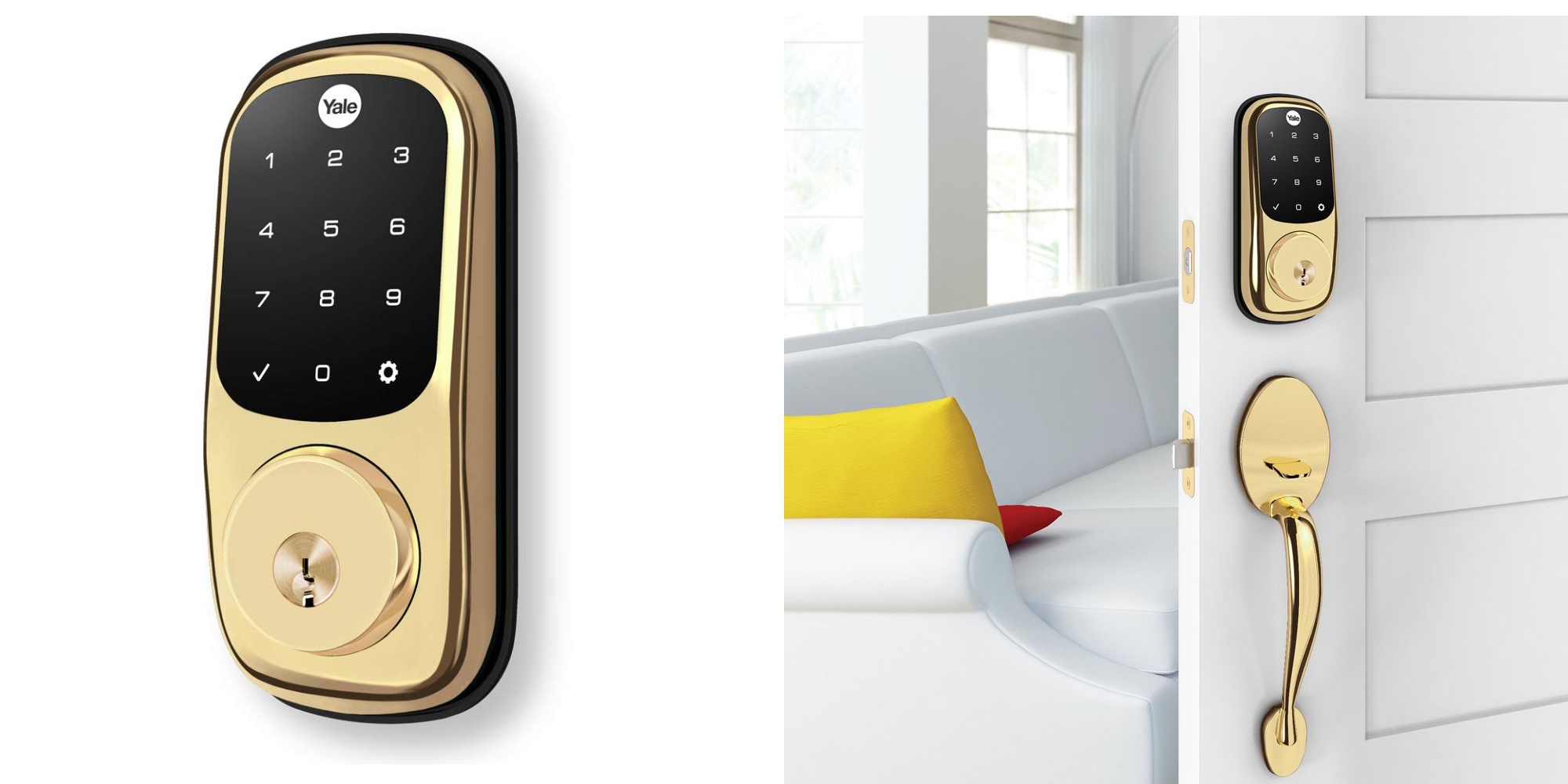Yale's Assure ZWave Smart Lock has a touchscreen keypad at 145 (Reg