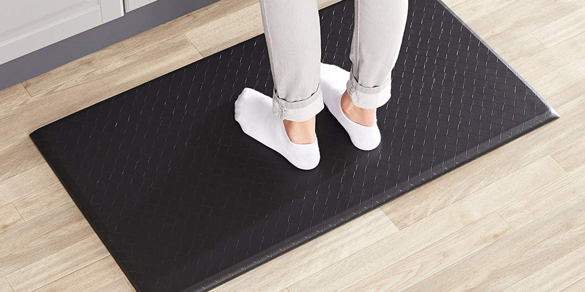 Add AmazonBasics' 25 Premium AntiFatigue Mat to your standing desk at its best price in over a