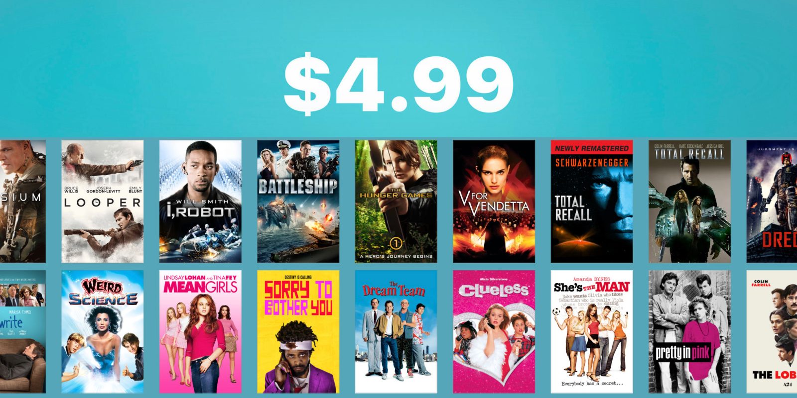 New iTunes 5 movie sale includes every genre, plus this week's 1