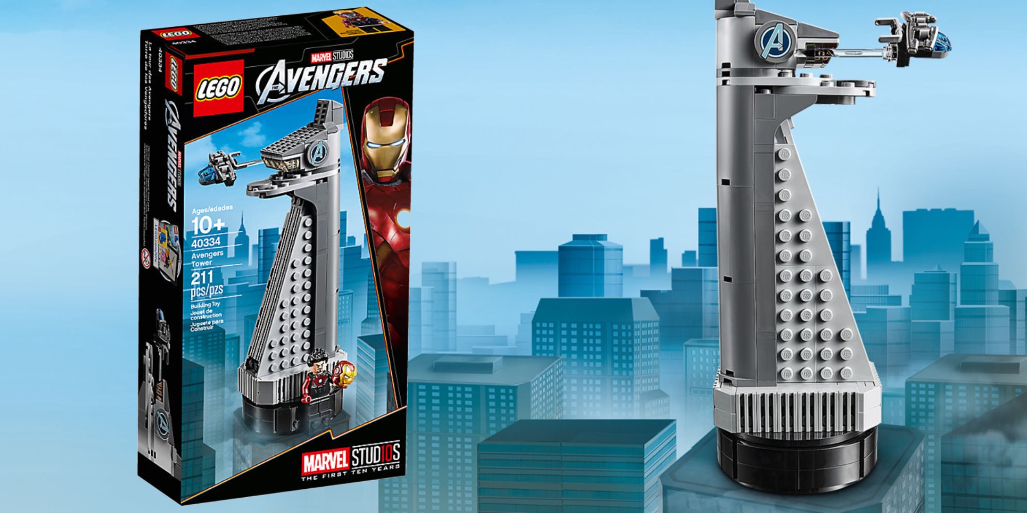 Avengers tower. LEGO башня Тони Старка. Лего Марвел башня Старка. Лего Мстители башня Старка. LEGO Marvel 40334.