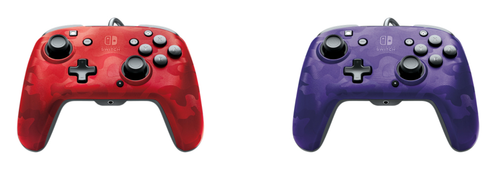 PDP Faceoff Wired Controller with both faceplates