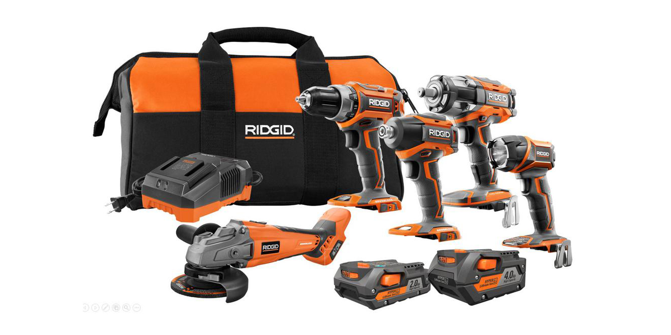 RIDGID's toprated 18V 5tool Combo Kit delivers everything you need