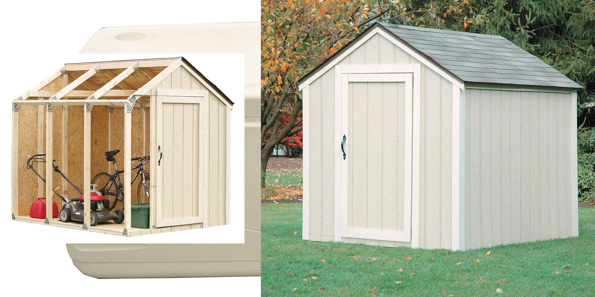 Build it yourself wood shed kits