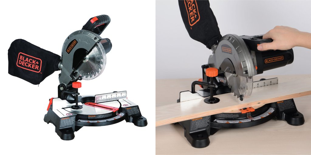 BLACK+DECKER 9 Amp 7-1/4-Inch Compound Miter Saw, M1850BD