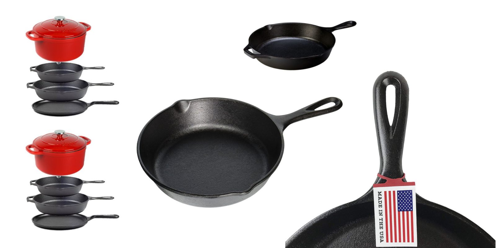 This all castiron 5piece cookware set from Lodge is down to 59.50 at