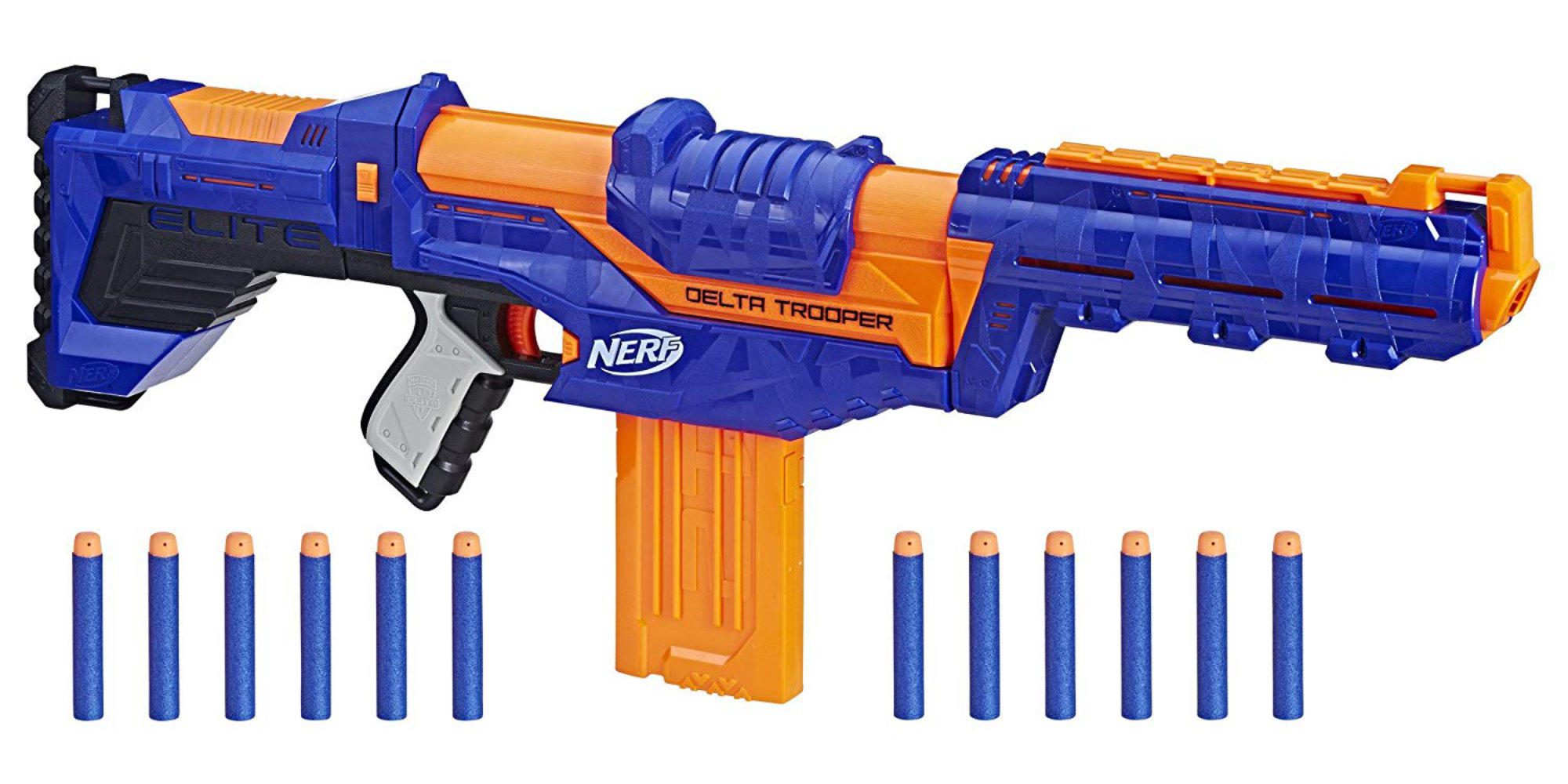 Nerf's N-Strike Elite Delta Trooper shoots darts up to 90 feet: $20 at ...