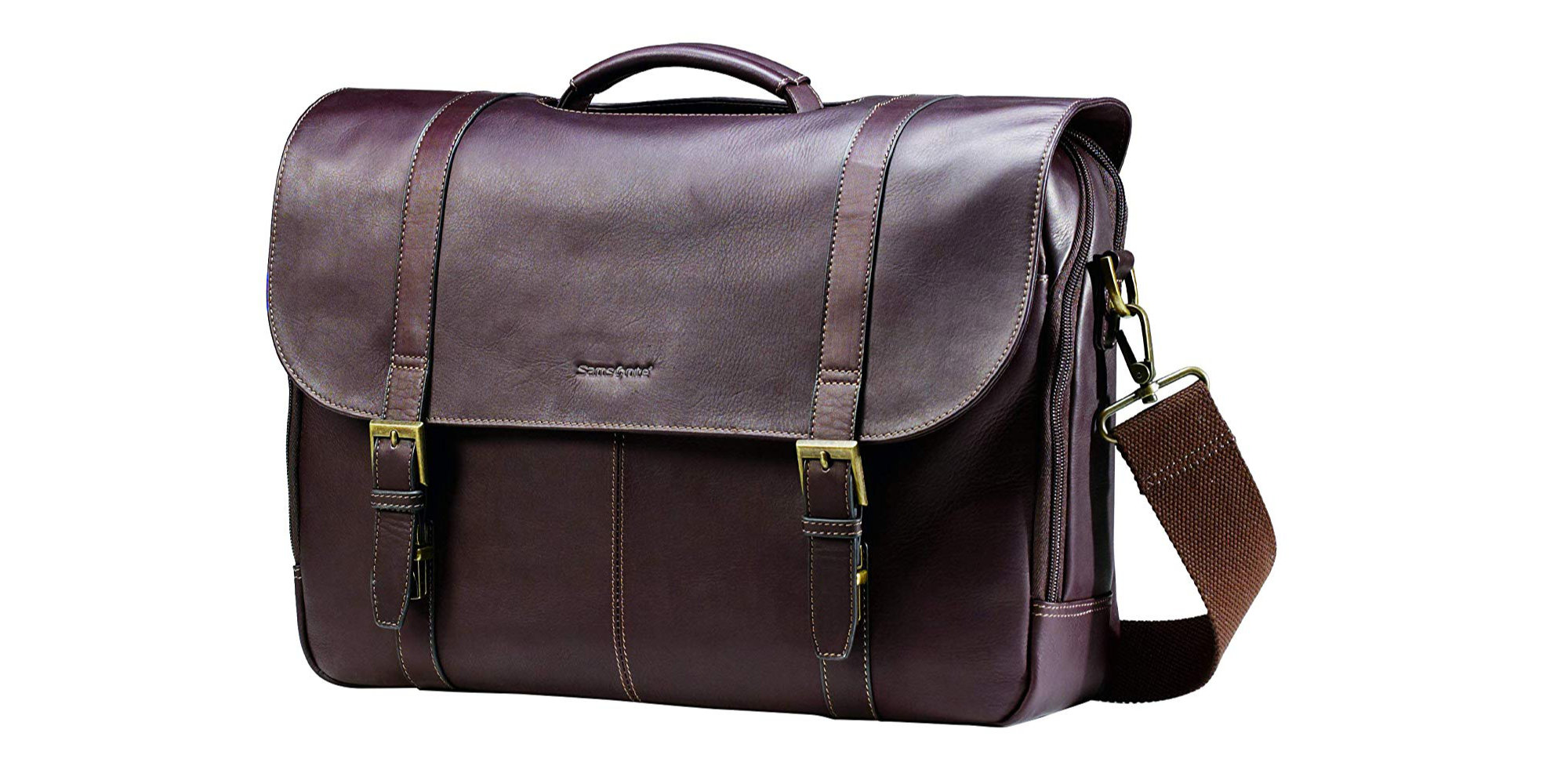 Samsonite’s MacBookready Columbian Leather Messenger Bag drops to 60