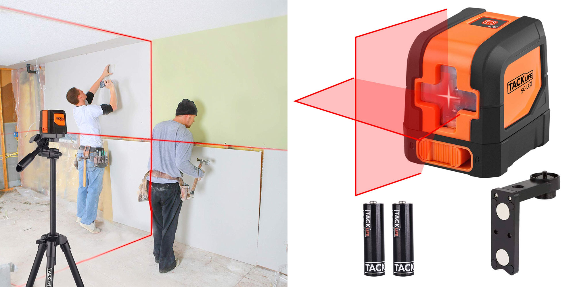 Make sure your drywall is perfectly straight w/ this 50foot laser