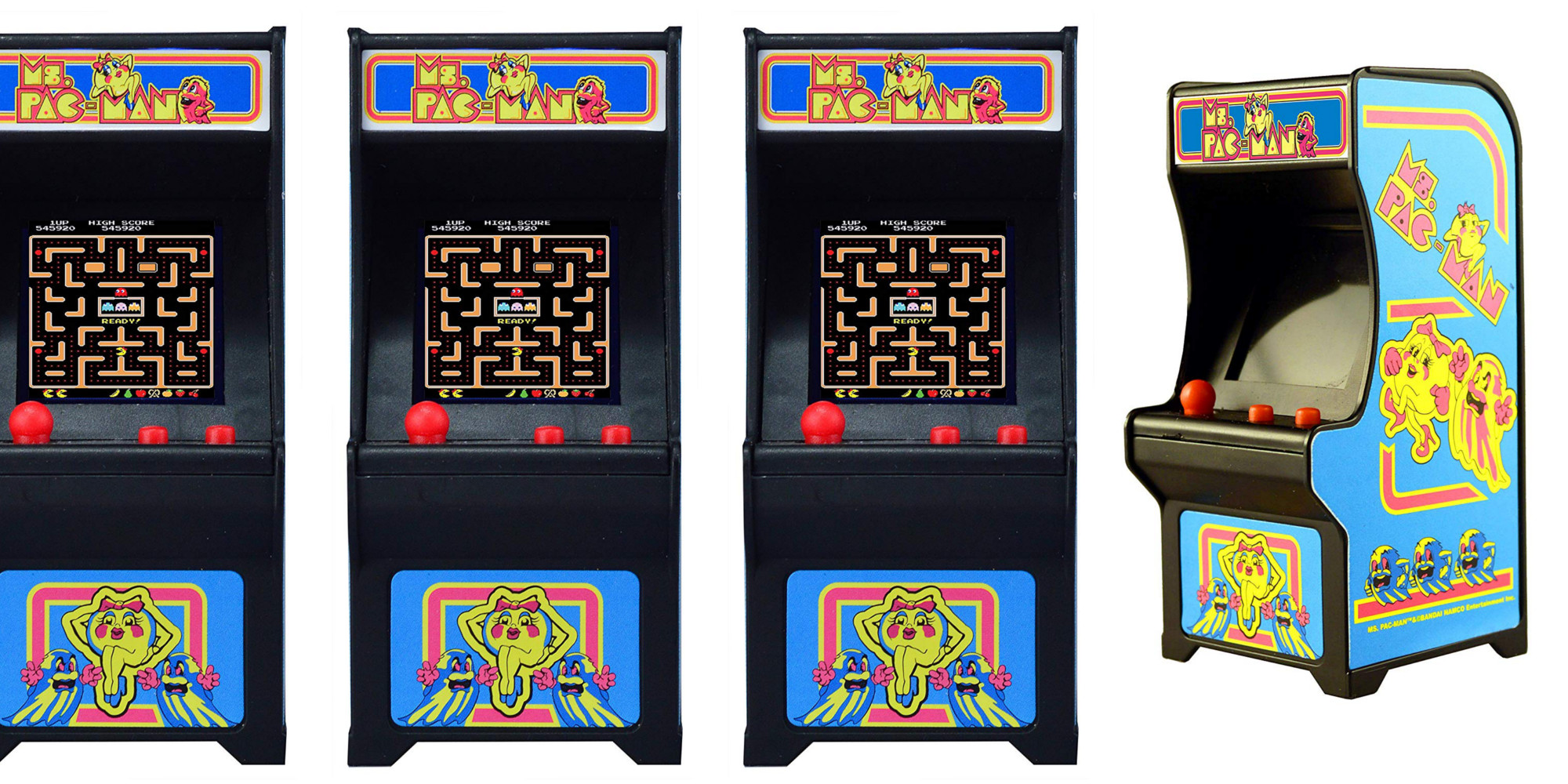 Put the mini playable Ms. Pac-Man Arcade on your shelf at just over $10 ...