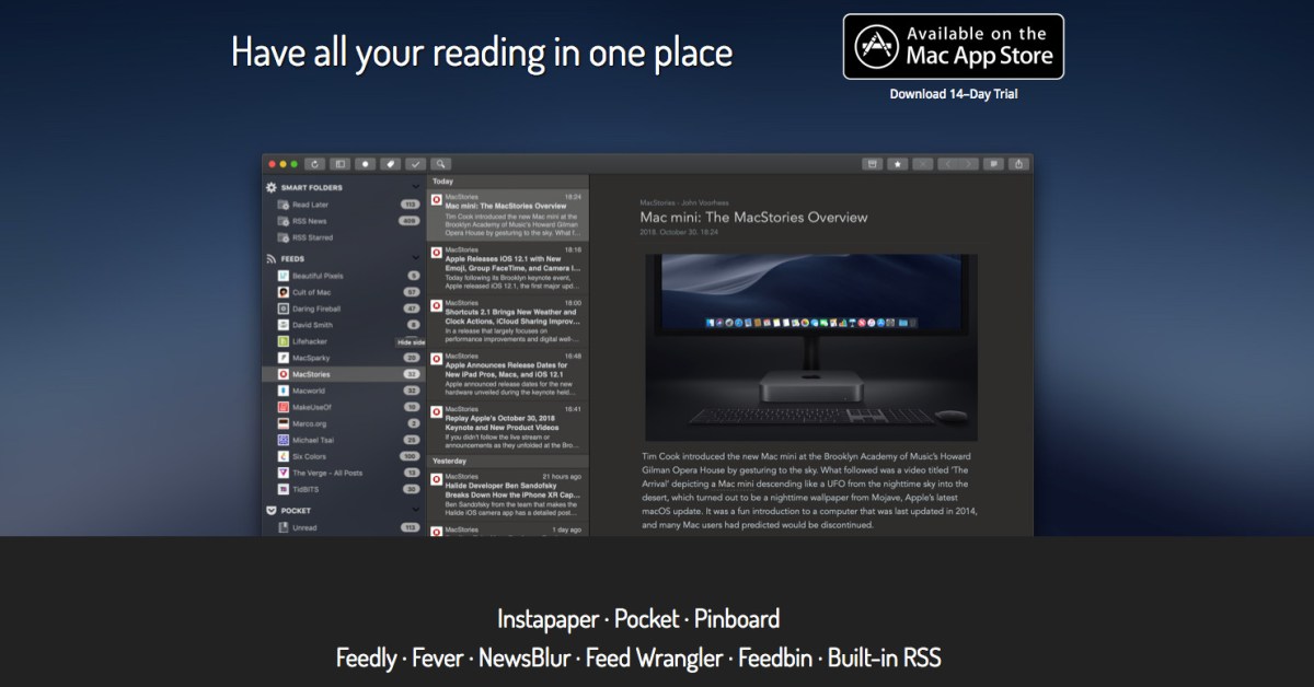 One Of The Best Mac Reader Apps Is Now 50 Off Readkit For 5 Reg 10